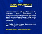 Aviso Importante